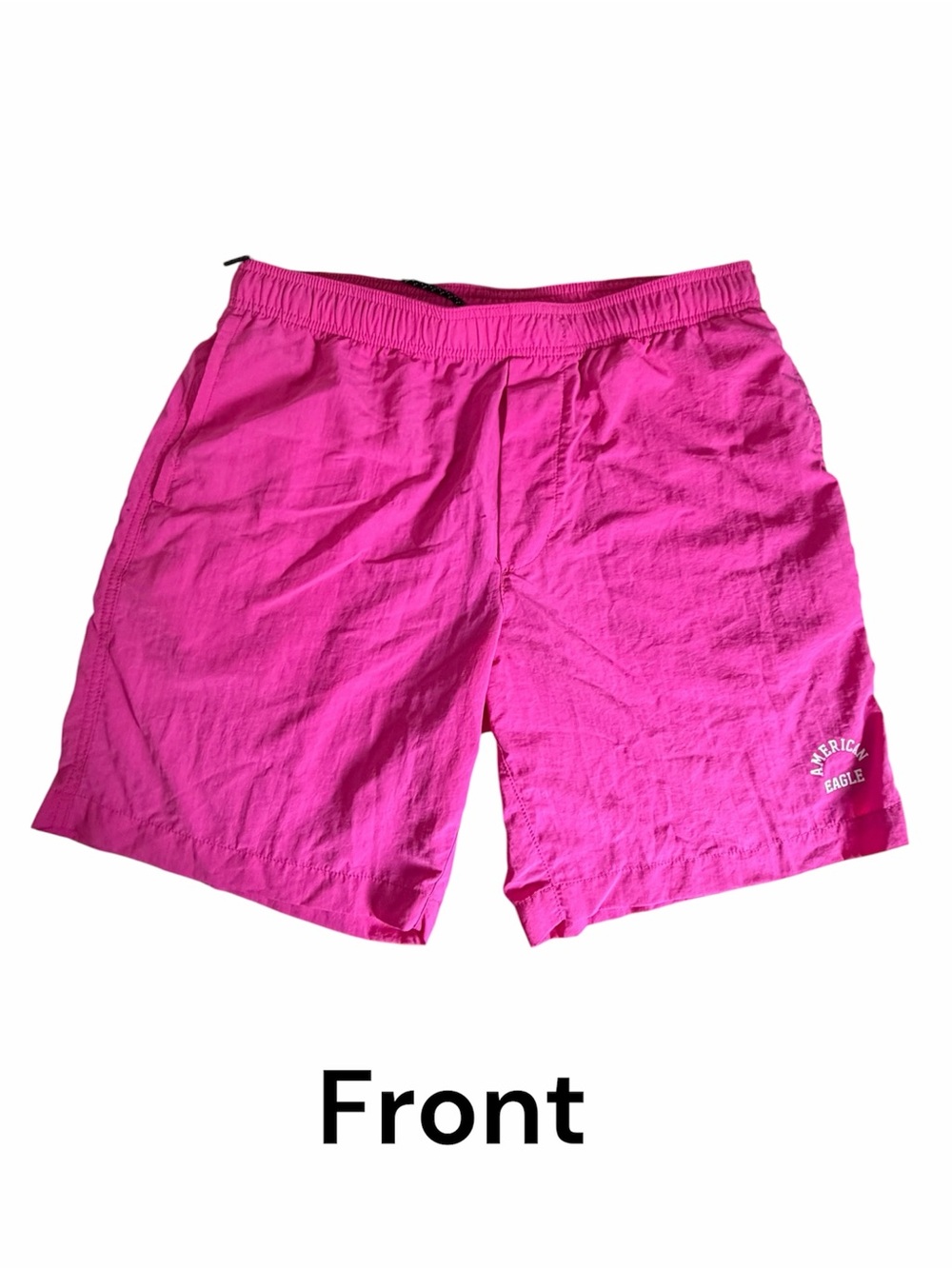 American Eagle Outfitters Men’s Vibrant Hot Pink Swim Trunks